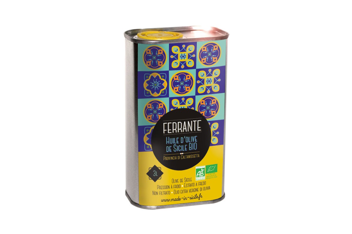 Huile d'olive Ferrante de Sicile BIO 3 L